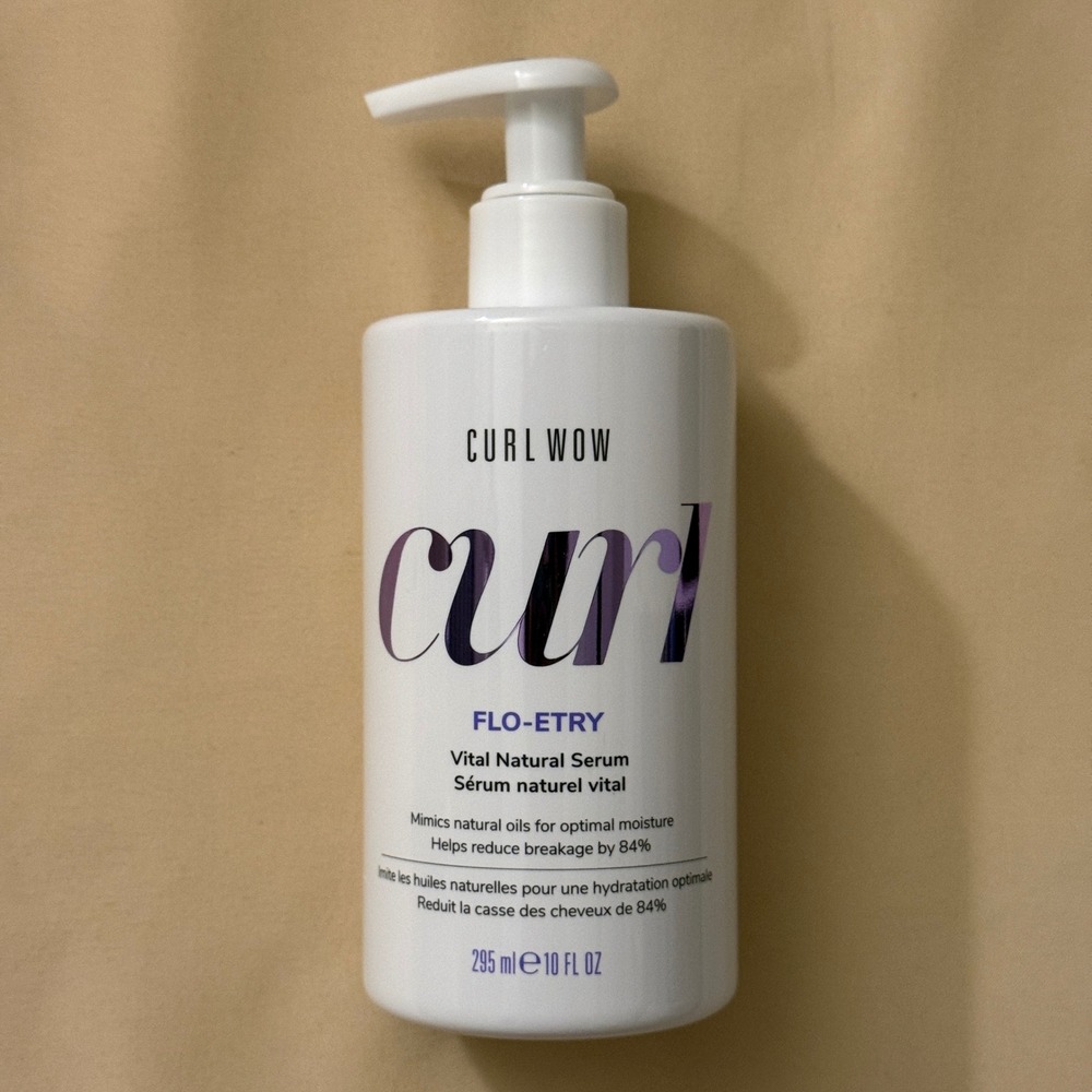 Curl Wow Flo-Etry Vital Natural Serum 10oz Curl Hair Treatment New